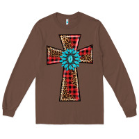 Chestnut christmas cross Long Sleeve Tee - BarkalooDesign