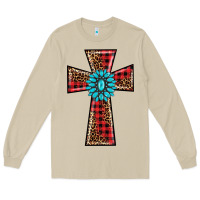 Mushroom christmas cross Long Sleeve Tee - BarkalooDesign