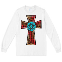 White christmas cross Long Sleeve Tee - BarkalooDesign