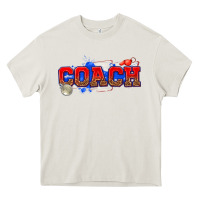 Cream coach Heavy Core Tee - texasbilliewilder