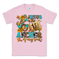 Bubblegum Pink jesus is the anchor of my soul Classic Tee - AdoDesignShop