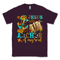 Plum jesus is the anchor of my soul Classic Tee - AdoDesignShop