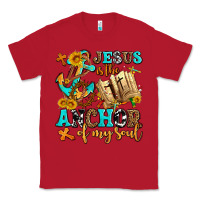 Red jesus is the anchor of my soul Classic Tee - AdoDesignShop