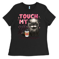 Black touch my coffee and ill slap you so hard grumpy ca Ladies Tee - JahusDesignShop