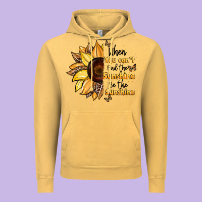 When You Can't Find The Sunshine Be The Sunshine Vintage Hoodie Designed By Jahusdesignshop