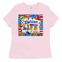 Bubblegum Pink dispatcher life Ladies Tee - RanaPortraitStore