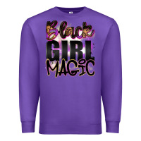 Purple black girl magic Premium Sweatshirt - Artiststas