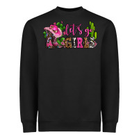 Black lets go girls with boots and hats Heavyweight Sweatshirt - AdoDesignShop