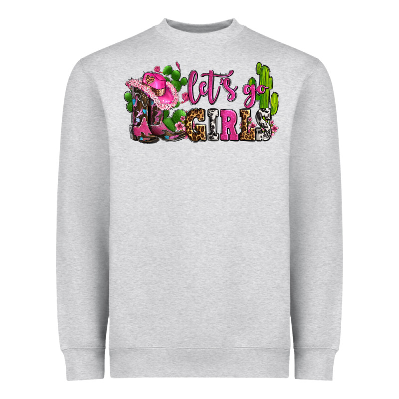 Lets Go Girls With Boots And Hats Heavyweight Sweatshirt by AdoDesignShop | Teevron