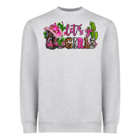 Heather Grey lets go girls with boots and hats Heavyweight Sweatshirt - AdoDesignShop