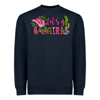 Navy lets go girls with boots and hats Heavyweight Sweatshirt - AdoDesignShop