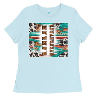 Baby Blue customized mama Ladies Tee - RanaPortraitStore
