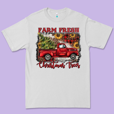 Farm Fresh Christmas Trees Premium Tee Designed By Barkaloodesign