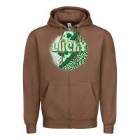 Chestnut st. patrick's day lucky Zipper Hoodie - MaliasSmallBusiness