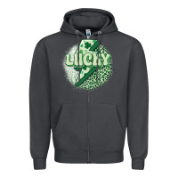 Smoke st. patrick's day lucky Zipper Hoodie - MaliasSmallBusiness