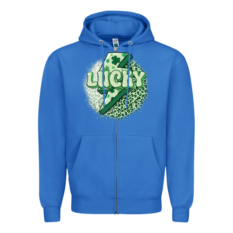 St. Patrick's Day Lucky Zipper Hoodie by MaliasSmallBusiness | Teevron