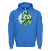 True Royal st. patrick's day lucky Zipper Hoodie - MaliasSmallBusiness