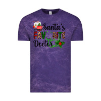 Cloud Purple santa's favorite doctor Vintage Tee - AdoDesignShop