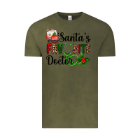 Vintage Olive santa's favorite doctor Vintage Tee - AdoDesignShop