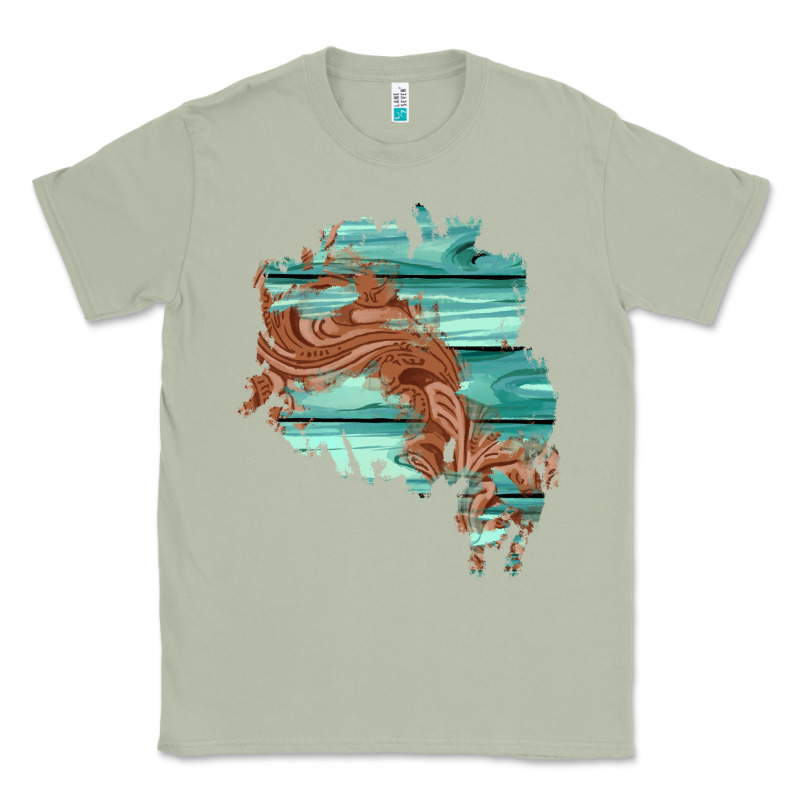 Wood Leather Patch Classic Tee by AdoDesignShop | Teevron