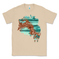 Mushroom wood leather patch Classic Tee - AdoDesignShop