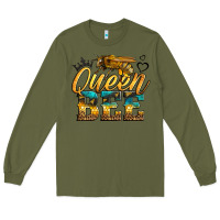 Army Green queen bee Long Sleeve Tee - LillyAllenDesigns