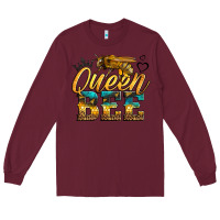 Burgundy queen bee Long Sleeve Tee - LillyAllenDesigns