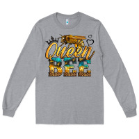 Heather Grey queen bee Long Sleeve Tee - LillyAllenDesigns