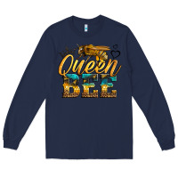 Navy queen bee Long Sleeve Tee - LillyAllenDesigns