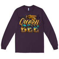 Plum queen bee Long Sleeve Tee - LillyAllenDesigns