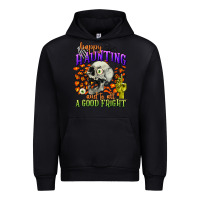 Black happy haunting and to all a good fright Urban Hoodie - CowGirlArtShop
