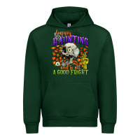 Forest Green happy haunting and to all a good fright Urban Hoodie - CowGirlArtShop