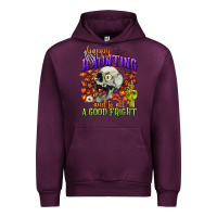 Mauve Wine happy haunting and to all a good fright Urban Hoodie - CowGirlArtShop