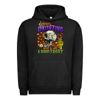 Pigment Black happy haunting and to all a good fright Urban Hoodie - CowGirlArtShop