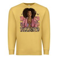 Antique Gold blessed black woman Premium Sweatshirt - Artiststas