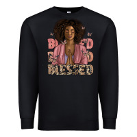 Black blessed black woman Premium Sweatshirt - Artiststas