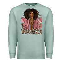 Seafoam blessed black woman Premium Sweatshirt - Artiststas