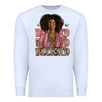 White blessed black woman Premium Sweatshirt - Artiststas