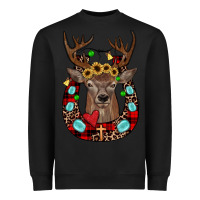 Black christmas horseshoe Heavyweight Sweatshirt - JahusDesignShop