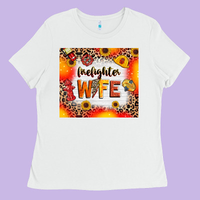 Ladies Tee firefighter wife