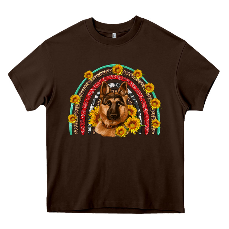 German Shepherd Rainbow Heavy Core Tee by Artiststas | Teevron