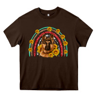 Chocolate Brown german shepherd rainbow Heavy Core Tee - Artiststas