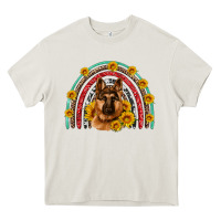 Cream german shepherd rainbow Heavy Core Tee - Artiststas