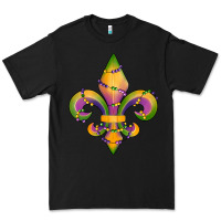 Black mardi gras fleur de lis Premium Tee - RanaPortraitStore