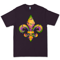 Plum mardi gras fleur de lis Premium Tee - RanaPortraitStore