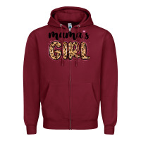 Burgundy mama s girl Zipper Hoodie - MaliasSmallBusiness