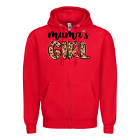 Red mama s girl Zipper Hoodie - MaliasSmallBusiness