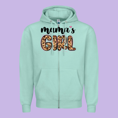 Mama S Girl Zipper Hoodie Designed By Maliassmallbusiness