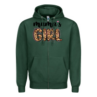 Sports Green mama s girl Zipper Hoodie - MaliasSmallBusiness