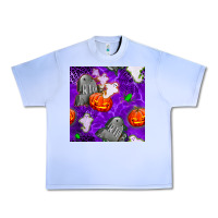 Grape Ice tombstone and ghosts seamless paternal Urban Heavy Tee - BundleAndBundleShop